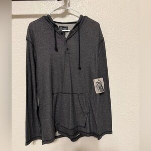 Retrofit Charcoal Hooded Shirt